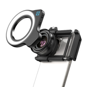 APEXEL 10X–20X Macro Lens with Built-In LED
