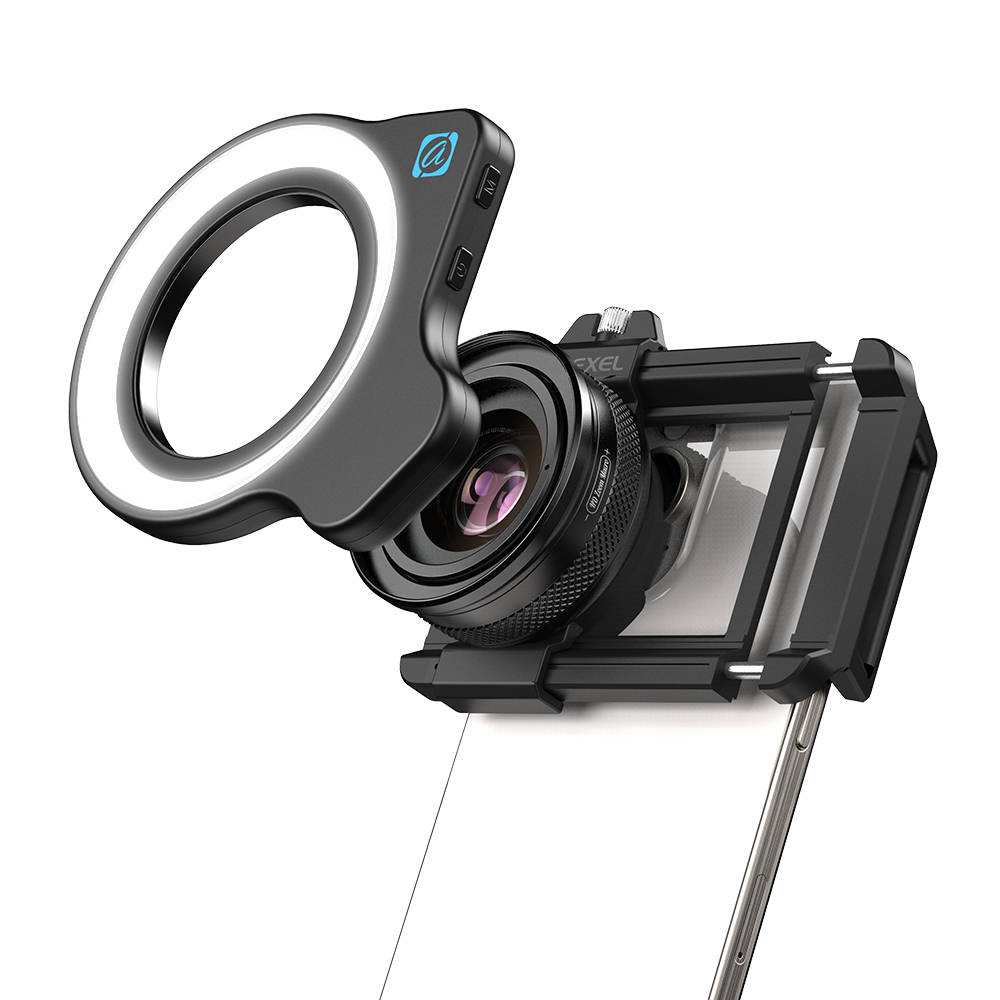 APEXEL 10X–20X Macro Lens with Built-In LED